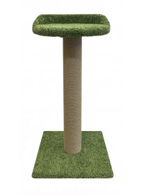 Когтеточка столбик "Барон" ( зеленый ковролин высота 105 см, столб 12,5 см)