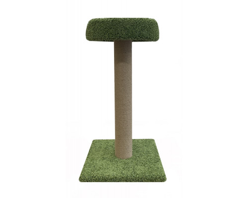 Когтеточка столбик "Барон" (зеленый ковролин высота 105 см, столб 12,5 см)