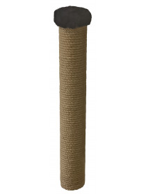 Сменный столбик 50 см, Ø 7 см с пятачком (черный мех)