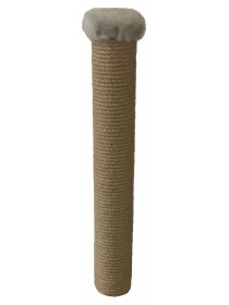 Сменный столбик 50 см, Ø 7 см с пятачком (серый мех)