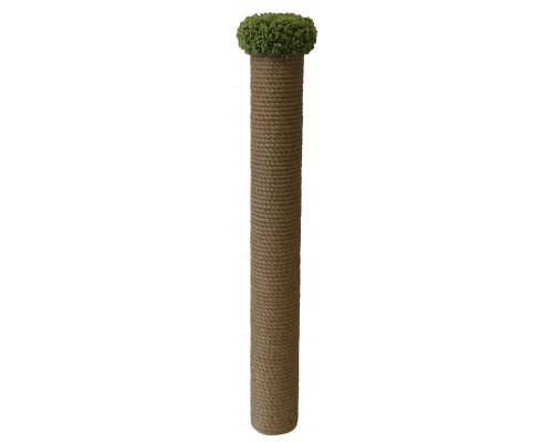 Сменный столбик для когтеточки 50 см, Ø 7 см с пятачком (зеленый)