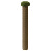Сменный столбик для когтеточки 50 см, Ø 7 см с пятачком (зеленый)