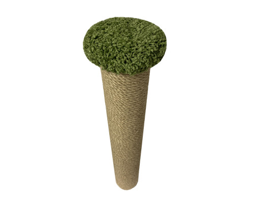 Сменный столбик для когтеточки 50 см, Ø 8,5 см с пятачком (зеленый)